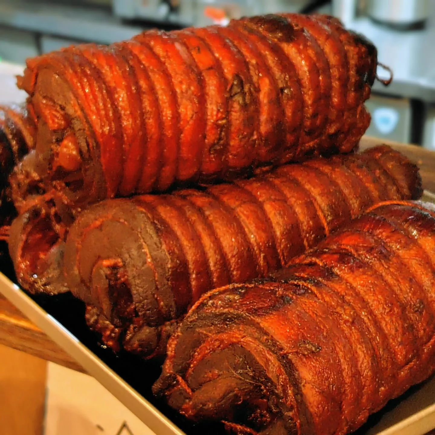 自家製チャーシューが煮上がりました。